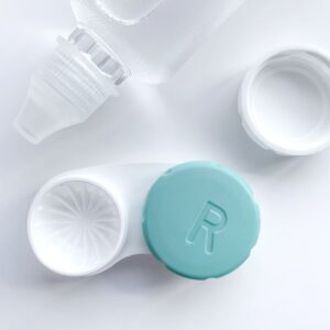 Contact lens case and contact solution