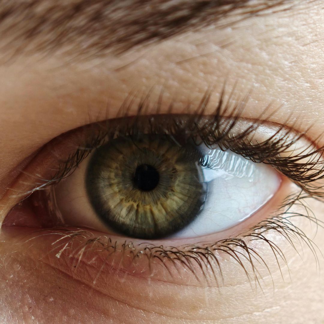 close up shot of eye